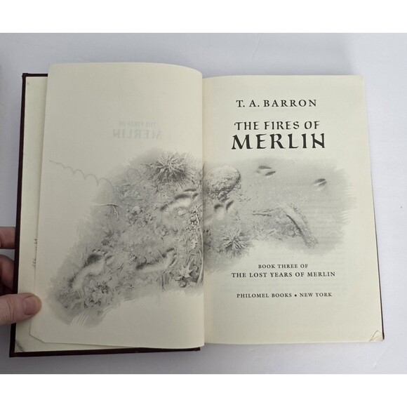 Lost Years Of Merlin And Signed First Impression Fires Of Merlin TA Barron - Picture 6 of 16
